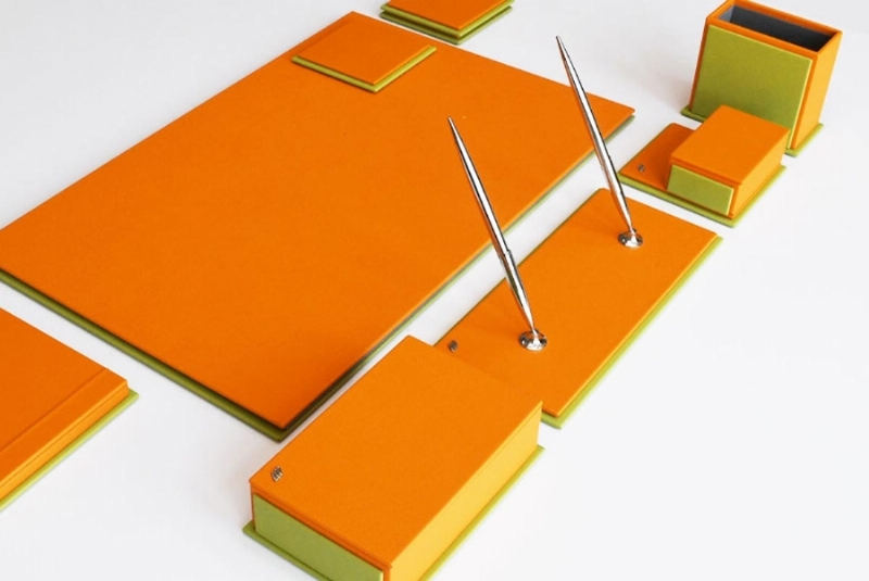 3850-127-151-SUNİ DERİ SÜMEN TAKIMI SORTY TURUNCU - YEŞİL