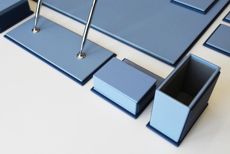 3850-171-172-SUNİ DERİ SÜMEN TAKIMI SORTY LACİVERT - AÇIK MAVİ