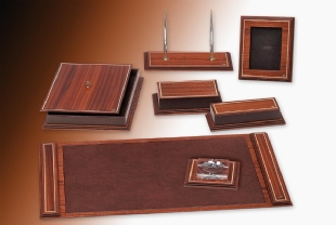 WOODY Luxury Leather Desk set
