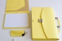 21002 LEATHER BRIEFCASE  YELLOW