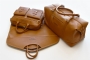 34032 LEATHER TRAVEL BAG SET