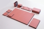 3850-125-121 IMITATION LEATHER DESKSET SORTY ORANGE