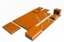 3850-134-139 IMITATION LEATHER DESKSET SORTY ORANGE - BROWN